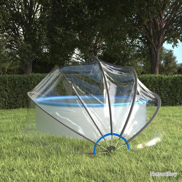 D�me de piscine rond 376x188 cm PVC
