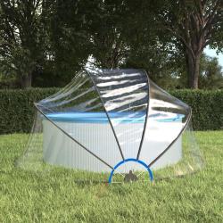 D&ocirc;me de piscine rond 315x158 cm PVC alsavelo