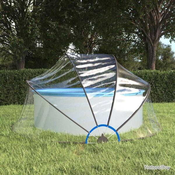 D�me de piscine rond 315x158 cm PVC