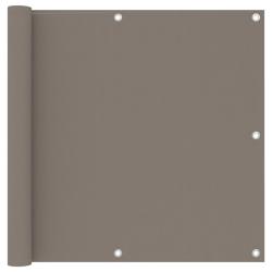 &Eacute;cran de balcon Taupe 90x500 cm Tissu Oxford alsavelo