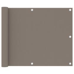 &Eacute;cran de balcon Taupe 75x600 cm Tissu Oxford alsavelo