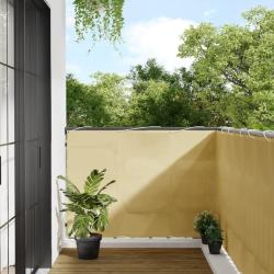 &Eacute;cran de balcon sable 120x600 cm 100% polyester oxford