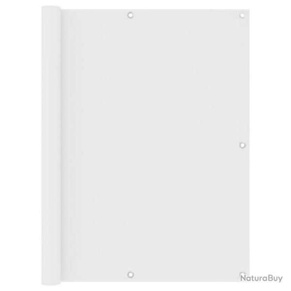 �cran de balcon Blanc 120x400 cm Tissu Oxford alsavelo