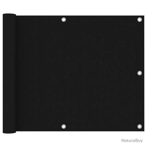 �cran de balcon Noir 75x500 cm Tissu Oxford alsavelo