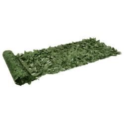 &Eacute;cran de balcon avec feuilles vert fonc&eacute; 200x75 cm