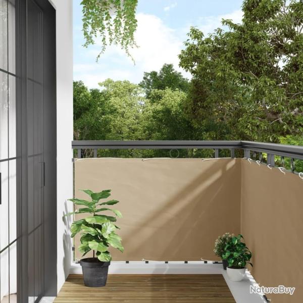 �cran de balcon Beige 90x500 cm Tissu Oxford