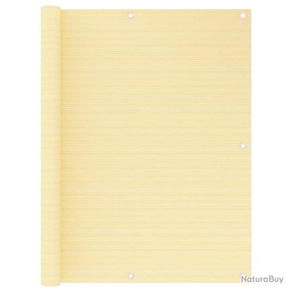 �cran de balcon Beige 120x500 cm PEHD
