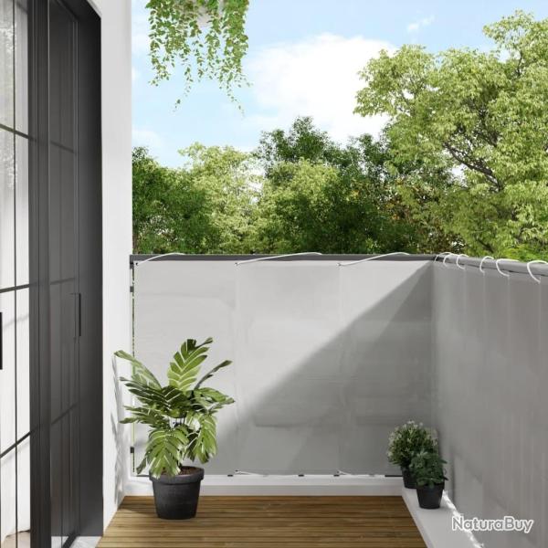 �cran de balcon gris clair 120x300 cm 100% polyester oxford