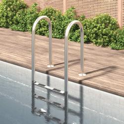 &Eacute;chelle de piscine 54x38x158 cm acier inoxydable 304