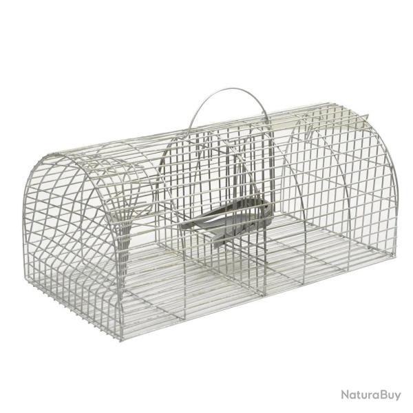 Lot de 3 Nasses � rat acier galvanis� 38 X 23 X 17 cm