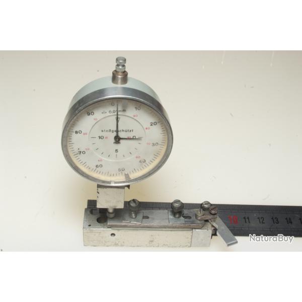 Comparateur de mesure d'paisseur de feuillure pour 22 lr