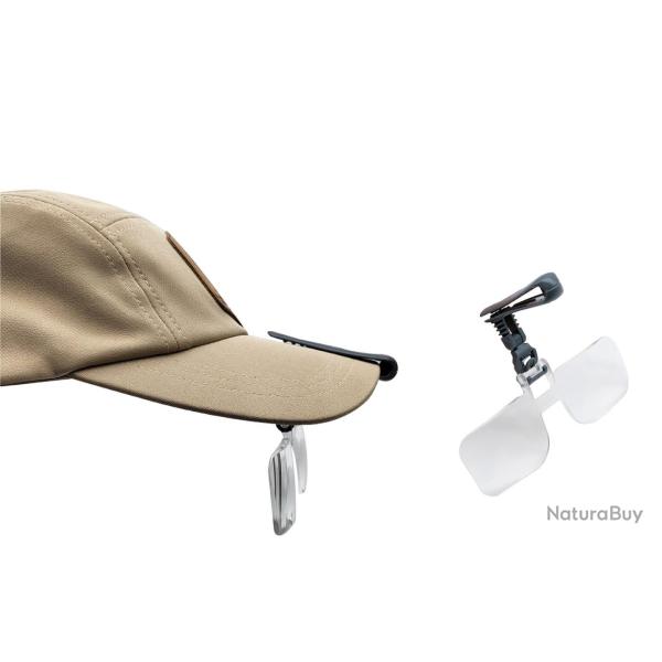 CLIP LOUPE CASQUETTE RELEVABLE CARSON 2.25X