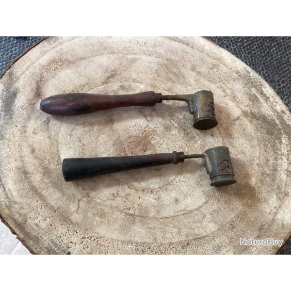 Lot de 2 dosettes � poudre vintage