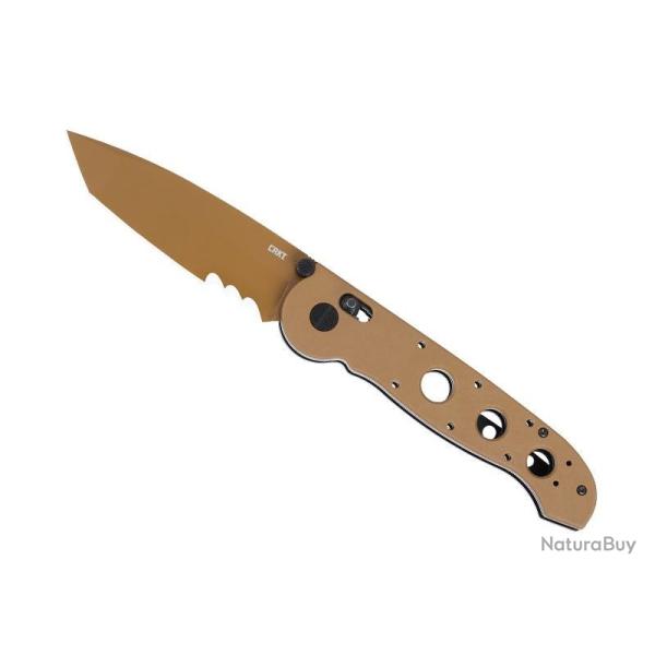COUTEAU PLIANT CRKT TANTO BRUN