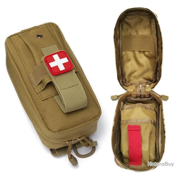 Trousse de Premier Secours Tactique Kit IFAK - MOLLE - TAN - SKX INDUSTRIES