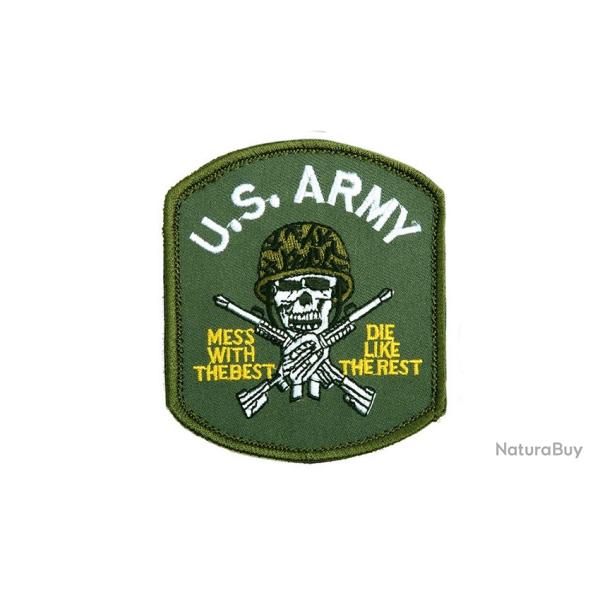 Patch en tissu US Army Skull vert