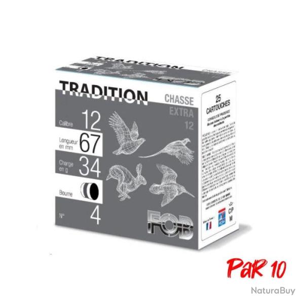 Cartouches de chasse FOB Extra - 20/70 / 6 / Par 10