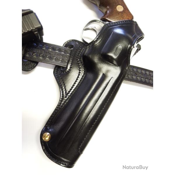 ETUI Demi galet CUIR "ATTACK " pour 686 6p  (entreprise artisanale fran�aise