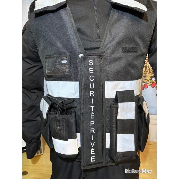 Gilet tactique scurit prive noir