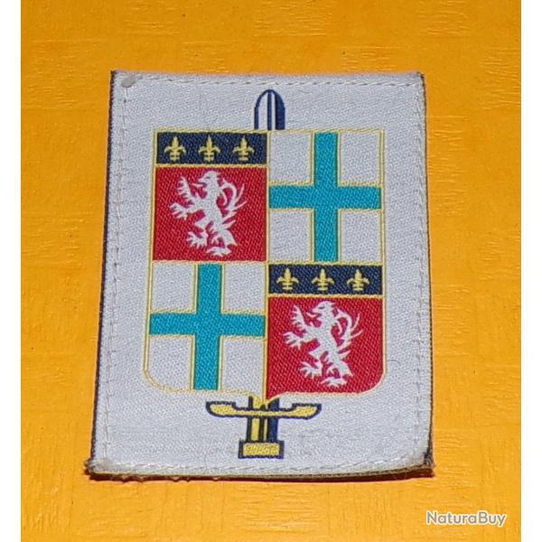 ETAT MAJOR REGION SUD EST  , INSIGNE D'EPAULE EN TISSU , OBSOLETE POUR COLLECTION��,DIMENSION 65 MM