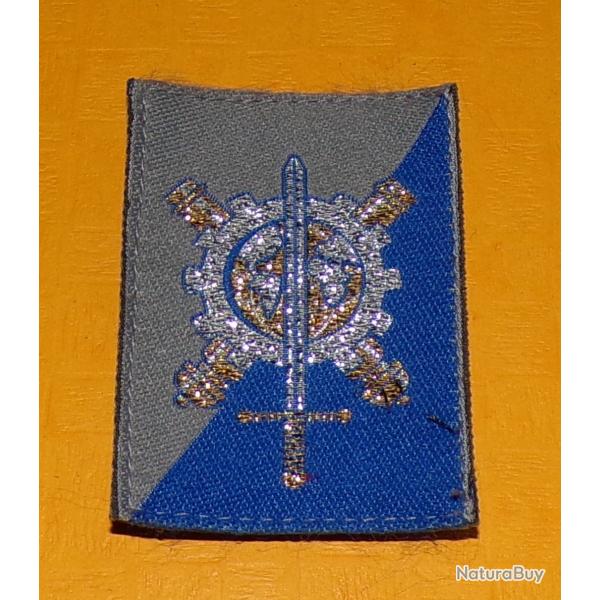 DIRECTION CENTRALE DU MATERIEL, INSIGNE D'EPAULE EN TISSU , OBSOLETE POUR COLLECTION��,DIMENSION 70