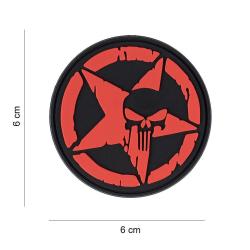 Patch 3D PVC Punisher Allied Star Rouge