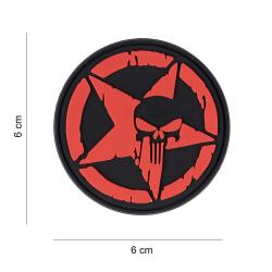 Patch 3D PVC Punisher Allied Star Rouge