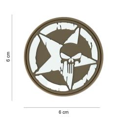 Patch 3D PVC Punisher Allied Star Coyote