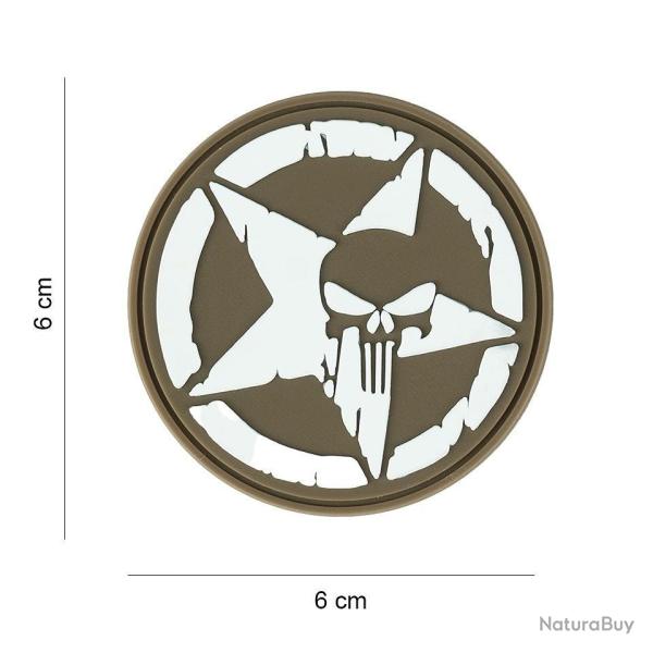 Patch 3D PVC Punisher Allied Star Coyote
