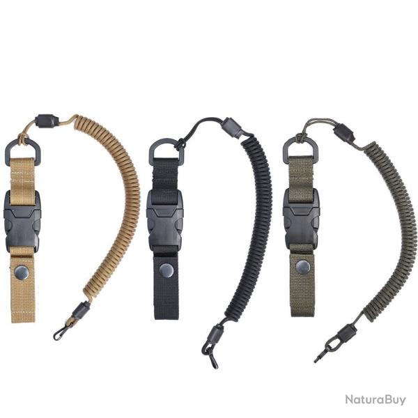 Dragonne militaire EDCX (coyote, vert arm�e ou noir) Noir