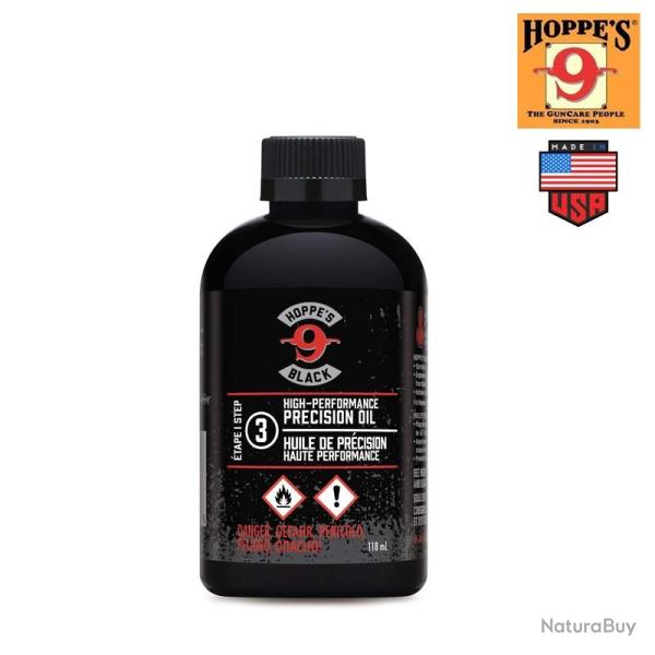Huile Nettoyante Hoppe's Black pour Arme � feu - 120 ml