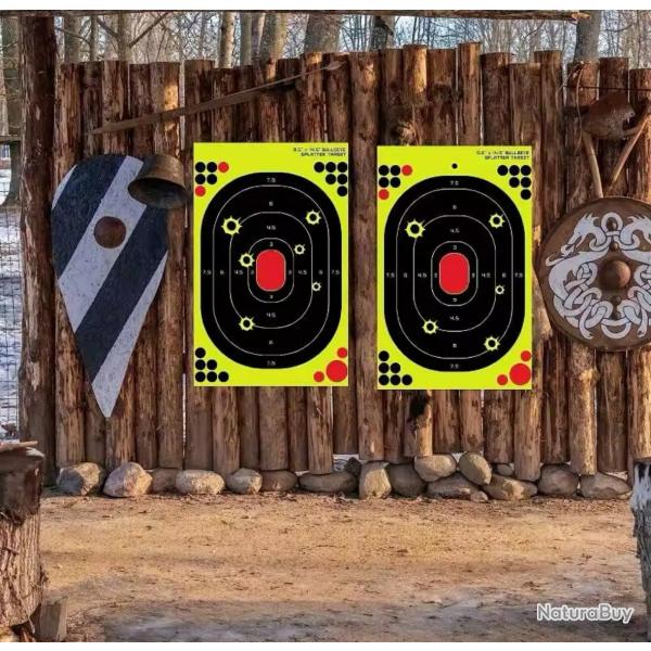 10 cibles grand modles ! ractives autocollantes - port offert spciale opration tir ! Zz