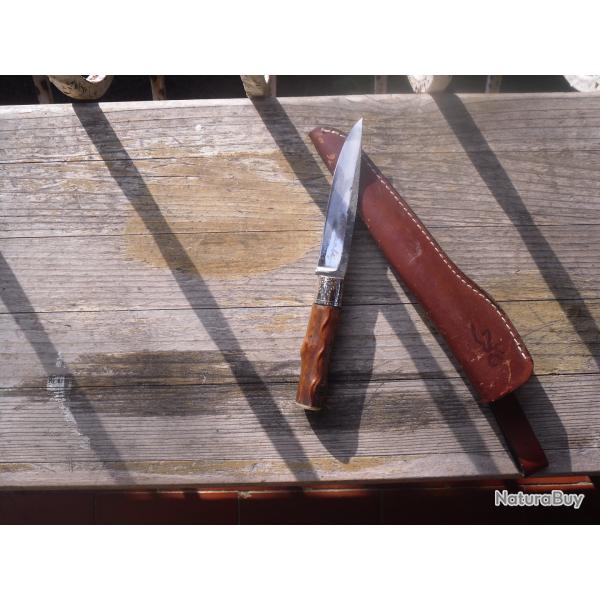 Beau couteau d'artisan Basque Guy Lanartic