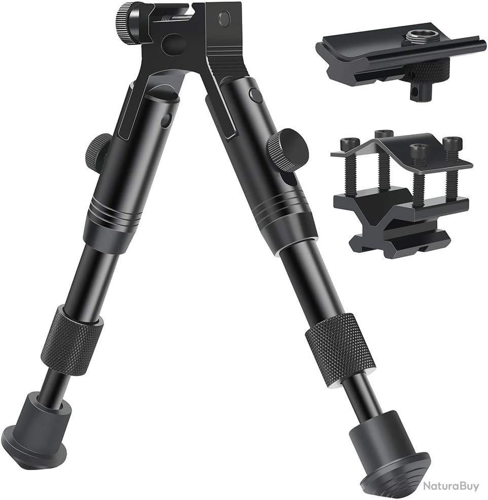 Bipied Tactique CCOP 23 - Picatinny - Modèle BP-79XL - Aluminium Noir
