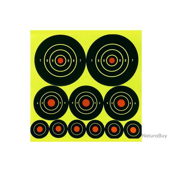 Lot de 11 cibles ractives adhsives