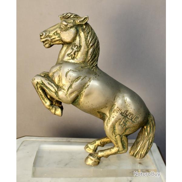 Cheval Cabr� En Bronze Plein Par Jean Louis Cazieux
