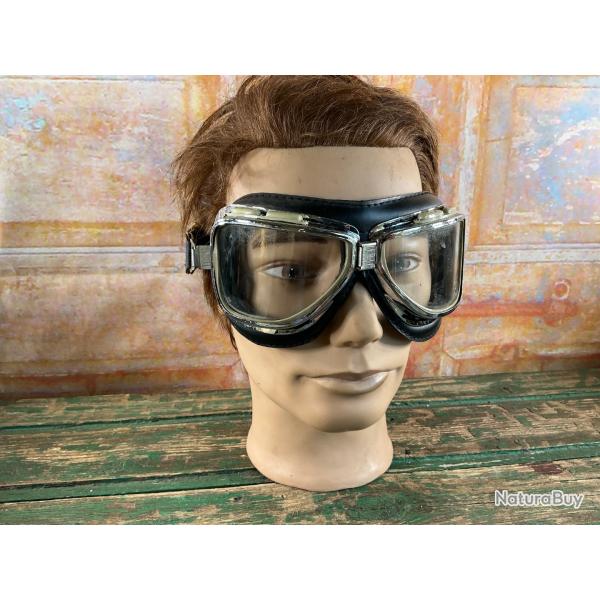 Authentique paire de lunettes Climax vintage - Motard / Aviateur - Ann�es 50/60
