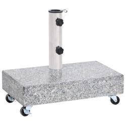 Socle de parasol Gris clair 45x25x8,3 cm Granite alsavelo