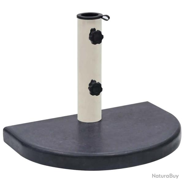 Socle de parasol Noir 40x28x4 cm Granite