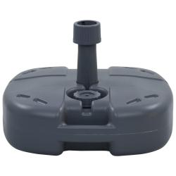 Socle de parasol portable Gris Rempli de sable/eau alsavelo