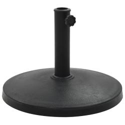 Socle rond de parasol Polyr&eacute;sine 10 kg Noir