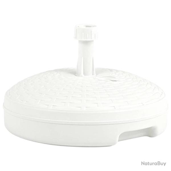 Socle de parasol rempli de sable/d'eau 20 L Plastique rotin alsavelo