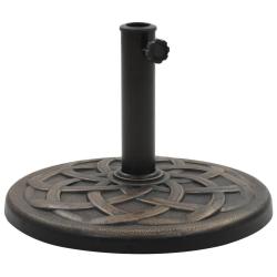 Socle rond de parasol Polyr&eacute;sine 19 kg Bronze