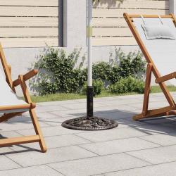 Socle de parasol Bronze 12 kg 48 cm Fonte alsavelo