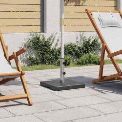 Socle de parasol Granite 20 kg Carr&eacute; Noir