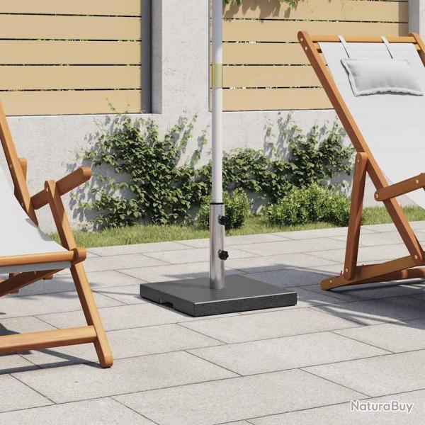 Socle de parasol Granite 20 kg Carr Noir alsavelo