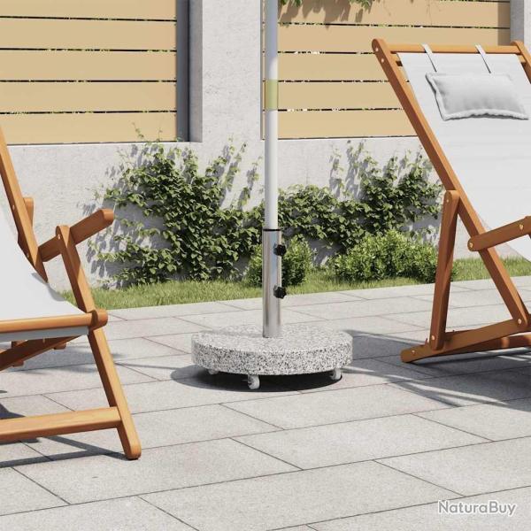 Socle de parasol Granite 30 kg Rond Gris
