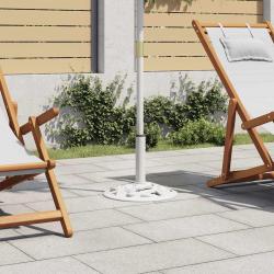 Socle de parasol Blanc 9 kg 40 cm Fonte alsavelo