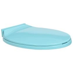Si&egrave;ge de toilette &agrave; fermeture en douceur Vert Ovale