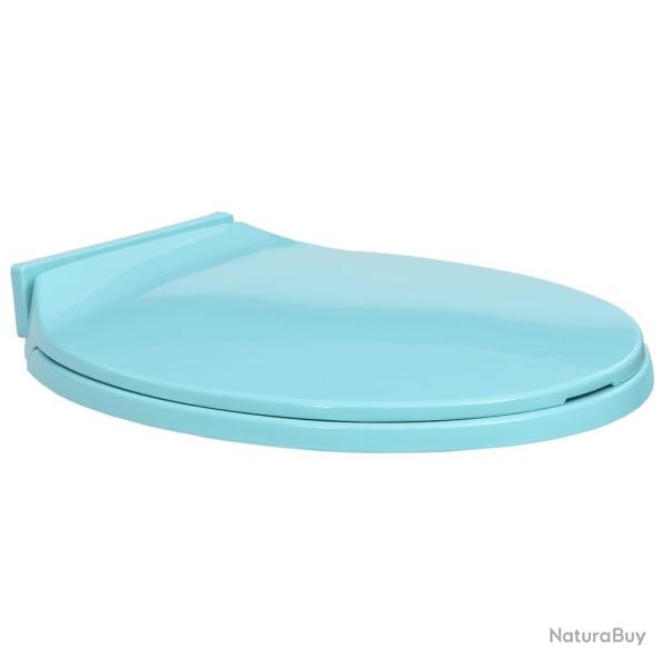 Si�ge de toilette � fermeture en douceur Vert Ovale